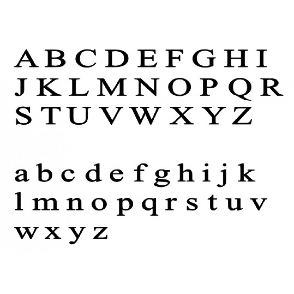 Individual Laser Cut Letters - Times New Roman