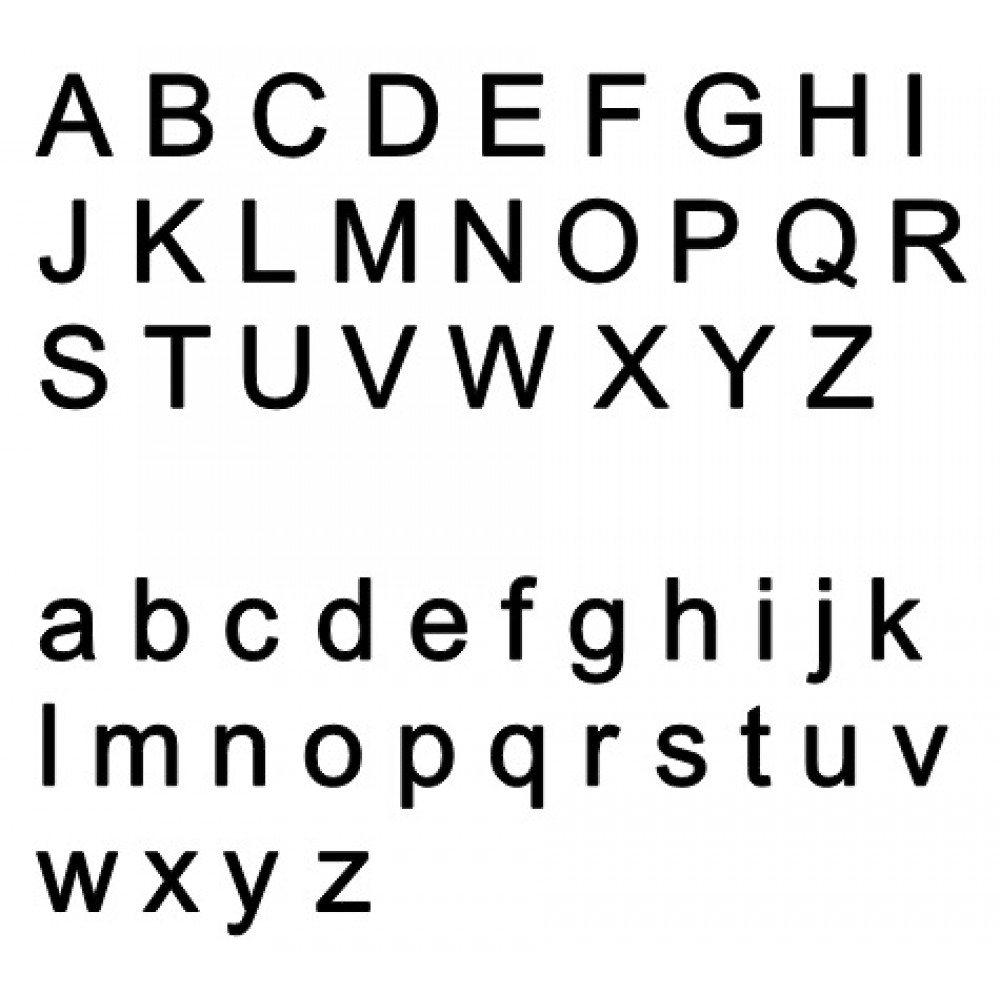 Individual Laser Cut Letters - Arial font