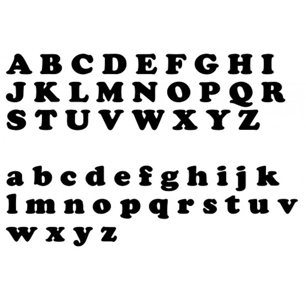 Individual Laser Cut Letters - Cooper Black Font
