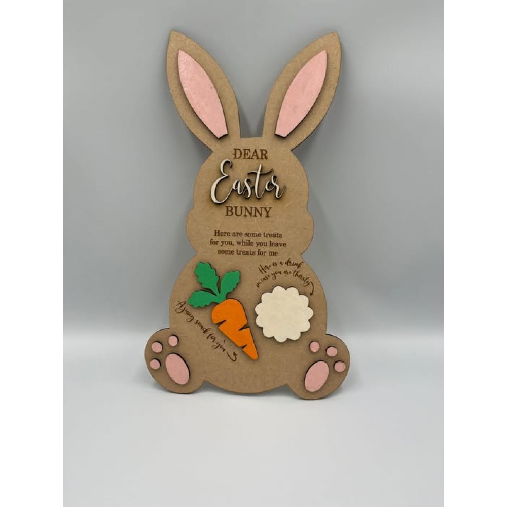 Wooden Easter Bunny Board
