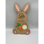 Wooden Easter Bunny Board