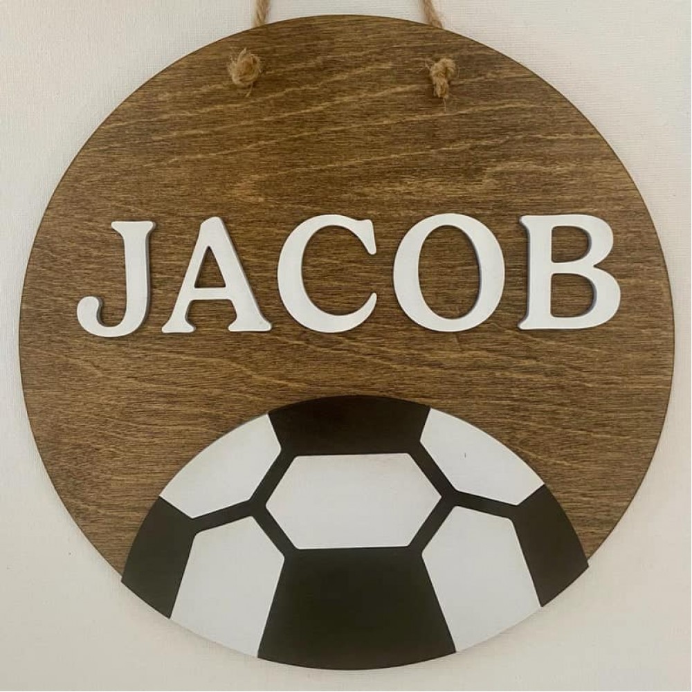 Personalised Kids Wooden Hanging Door Plaque