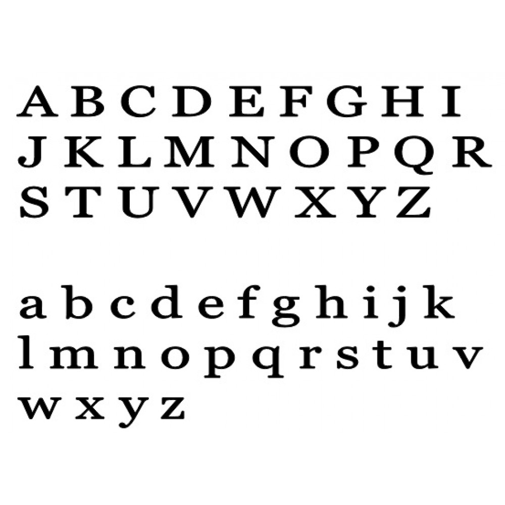 Individual Laser Cut Letters - Georgia Font