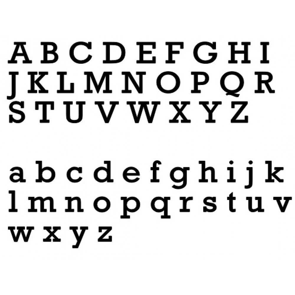 Individual Laser Cut Letters - Rockwell Font