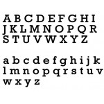 Individual Laser Cut Letters - Rockwell Font